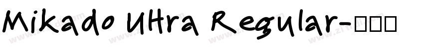 Mikado Ultra Regular字体转换